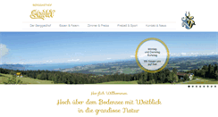 Desktop Screenshot of der-berggasthof.com